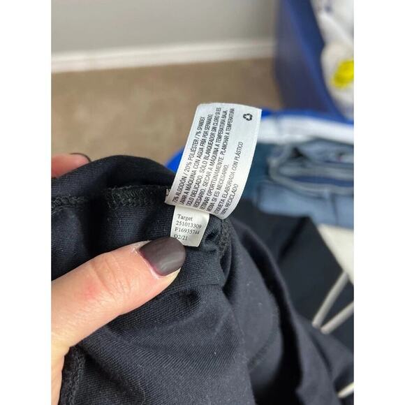 Victor Glemaud Pants Size Large Black Flare High Rise Stretch Contrast Trim Wm’s - Picture 5 of 5